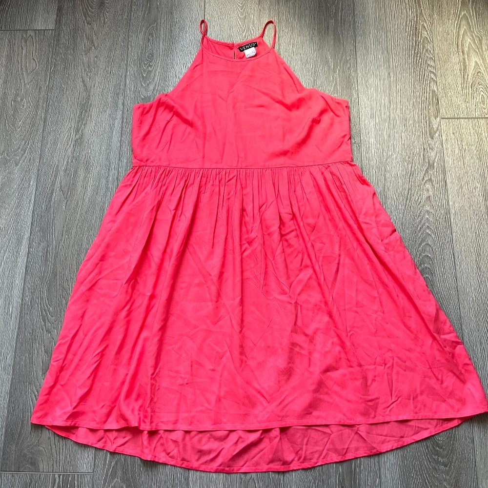 Venus pink coral sleeveless dress Size Large
